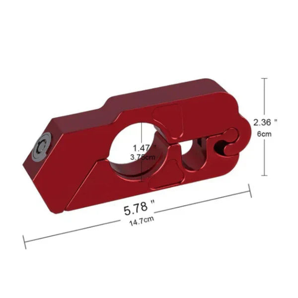 Trava Antifurto Blindada Para Motos - RIDELOCK®